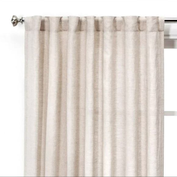 Threshold Linen  /Rayon Curtains 1/ Panels - Picture 1 of 5